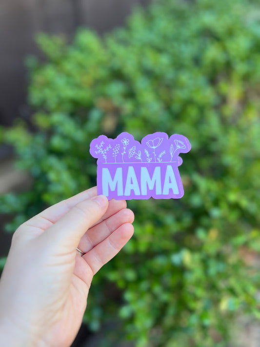 Mama Floral Sticker