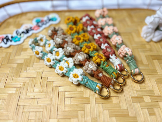 Floral Crochet Keychains