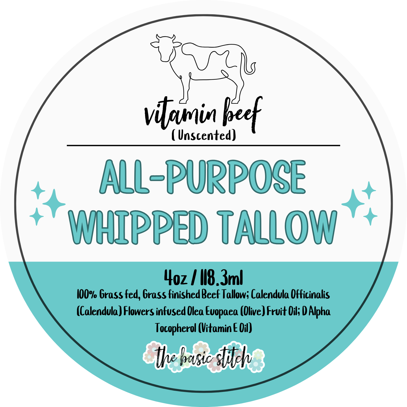 Vitamin Beef unscented all-purpose whipped tallow