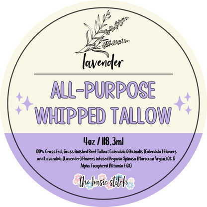 Lavender all-purpose whipped tallow balm