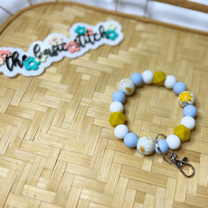 Silicone Beaded Bangle Keychains